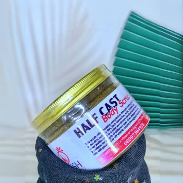 half cast body scrub